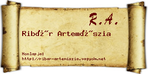 Ribár Artemíszia névjegykártya